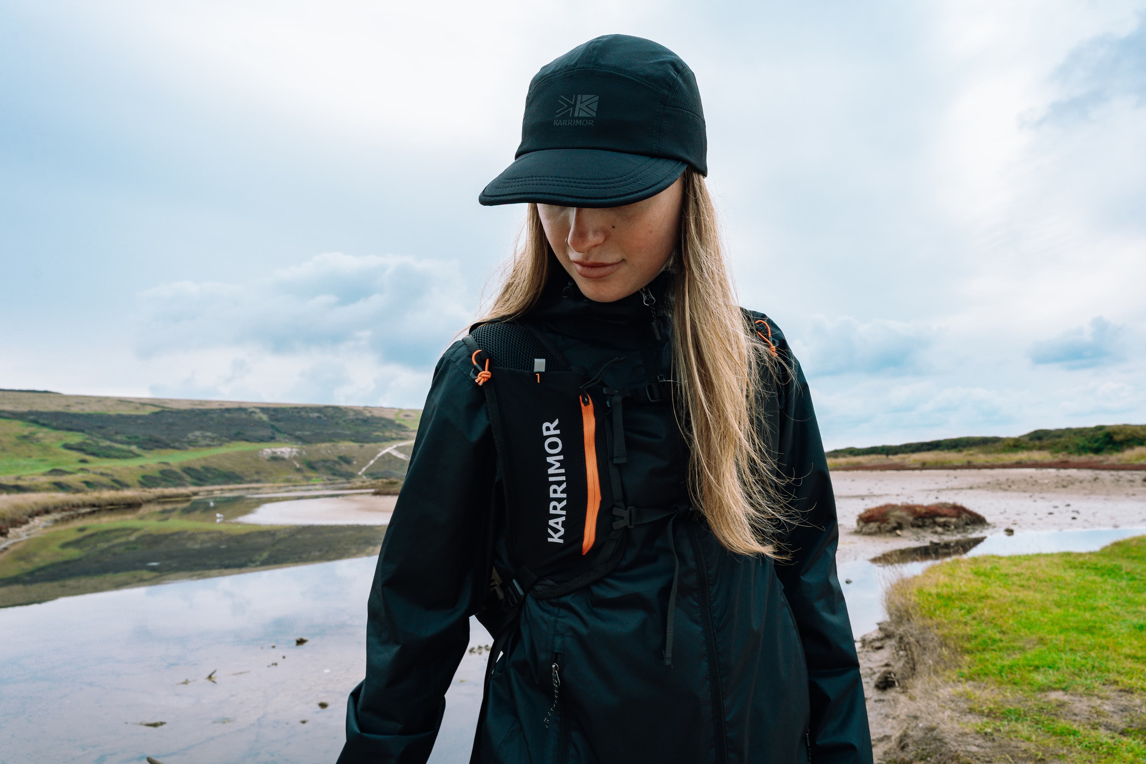 Adventure creator wearing Karrimor outdoor kit during a hero expedition shoot